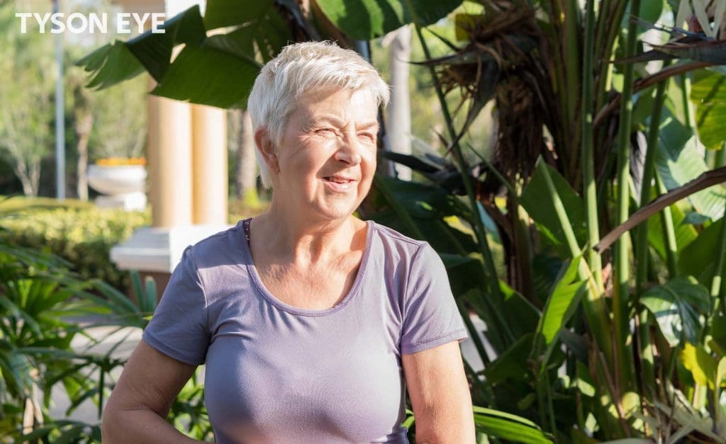Person smiling in the sun