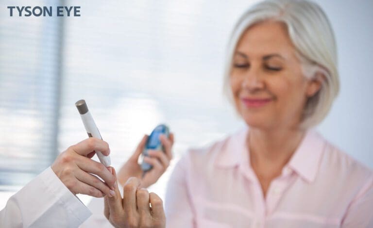 Lady understanding he Correlation Between Diabetes and Eye Disease