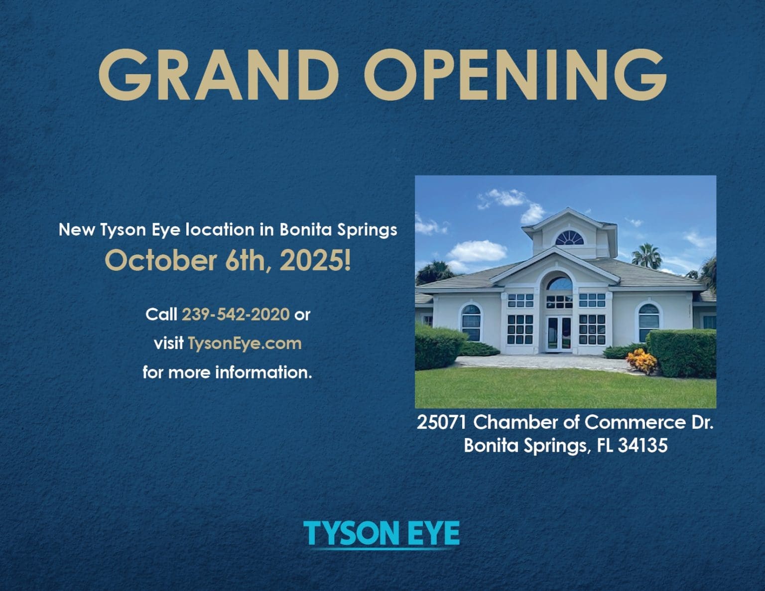 Spring Opening Florida Grand Opening | New Bonita Springs Office | Tyson Eye
