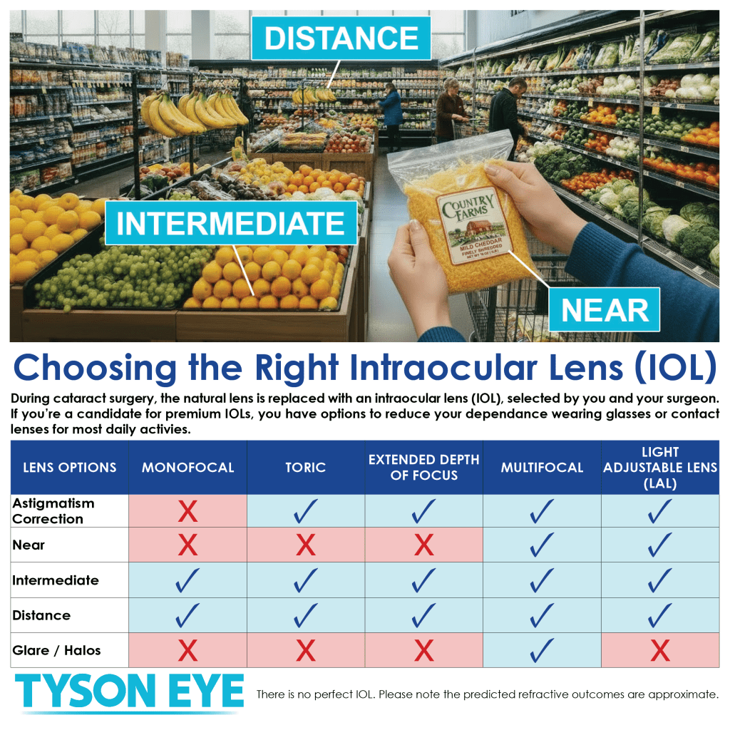 Cataract IOL choices