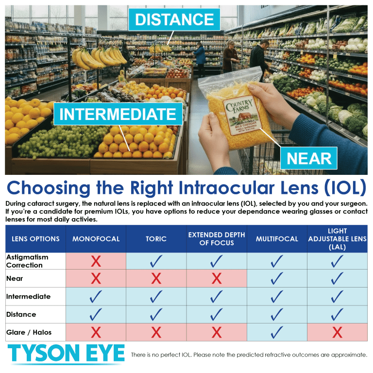 Cataract IOL choices